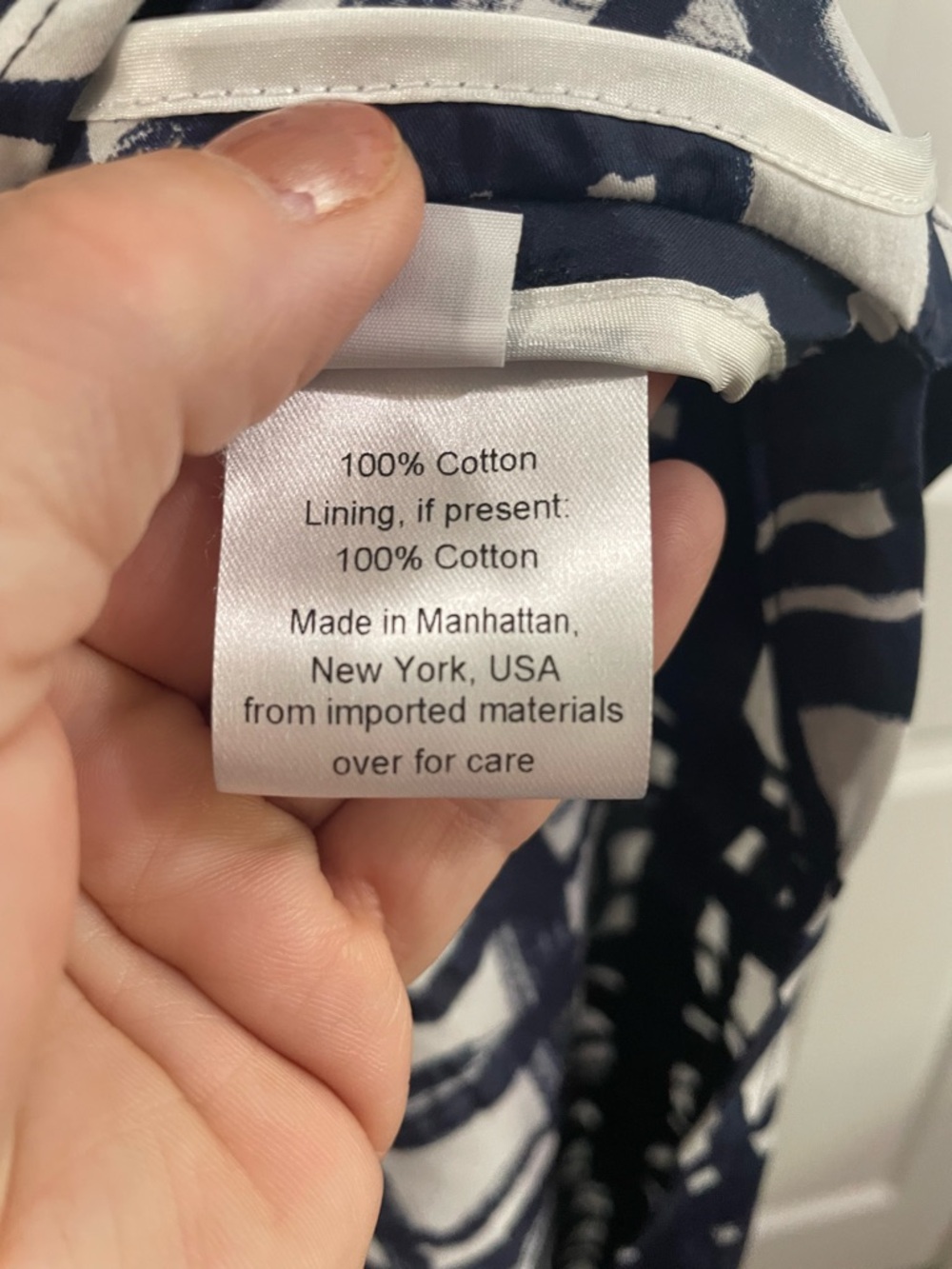 RACHEL COMEY Cotton Navy and White Tranch Dress Women's Size 6 - Picture 11 of 12